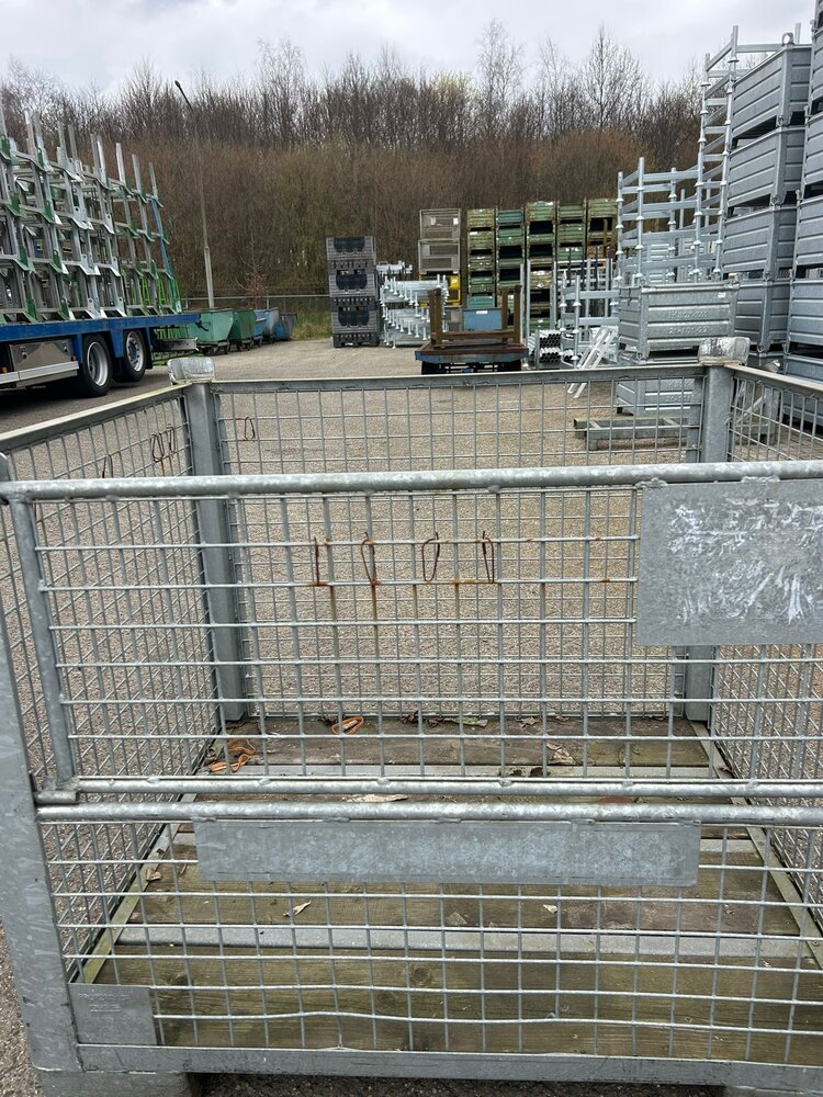 Gebruikte verzinkte gaascontainer 1200x1000x1040mm