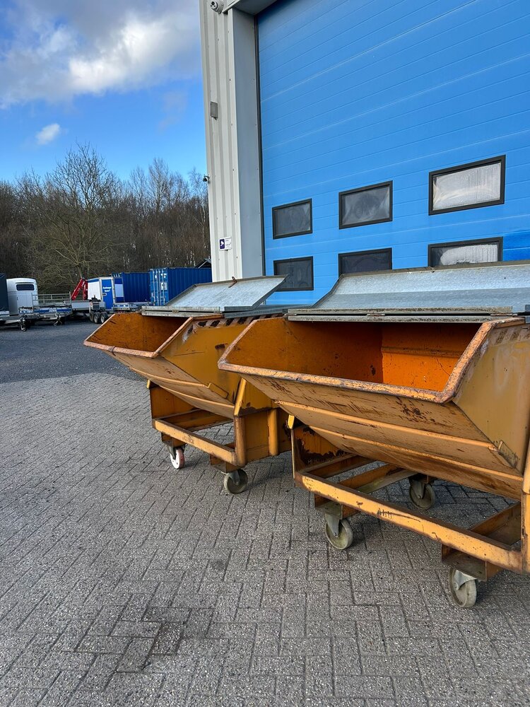 Zelfkiepende kantelbak 1400x1350x1300mm 1000L