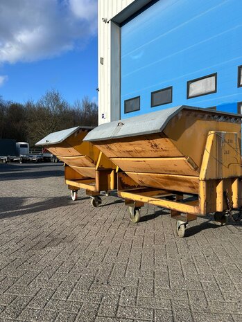 Zelfkiepende kantelbak 1400x1350x1300mm 1000L