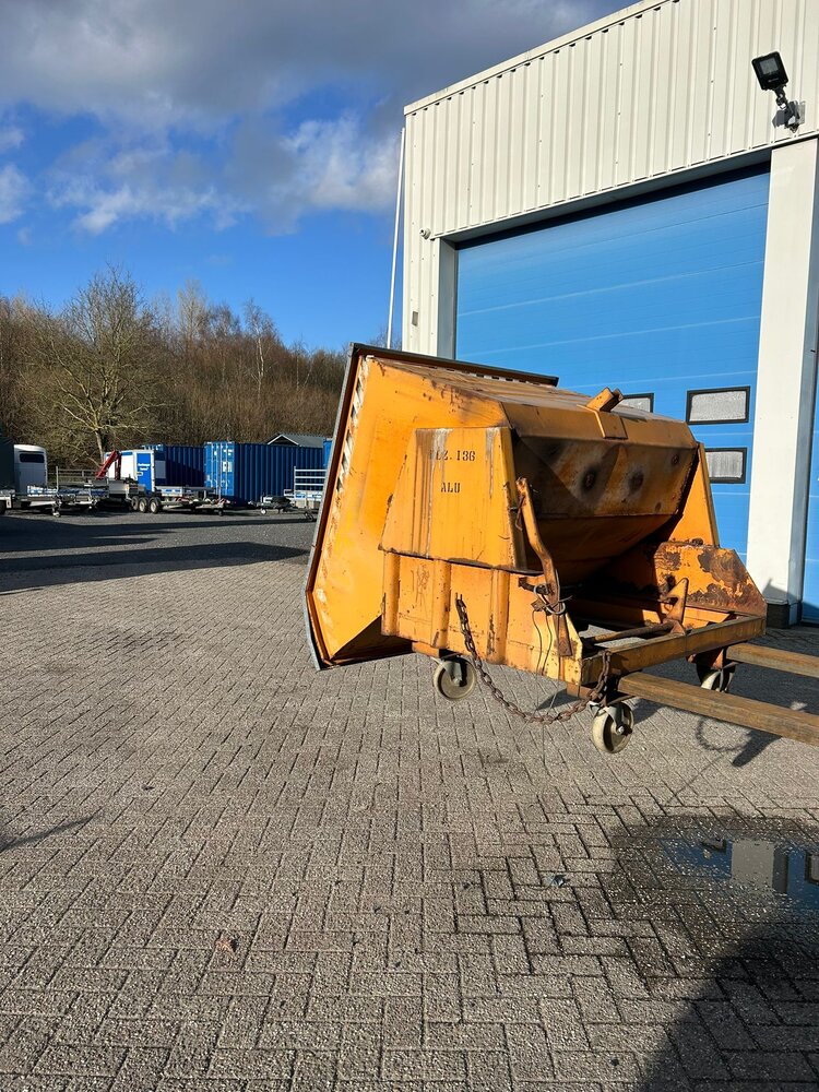 Zelfkiepende kantelbak 1400x1350x1300mm 1000L