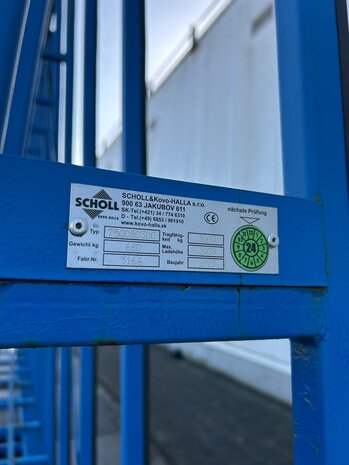 Gebruikte glasbok dubbelzijdig  7500x800x3100 mm