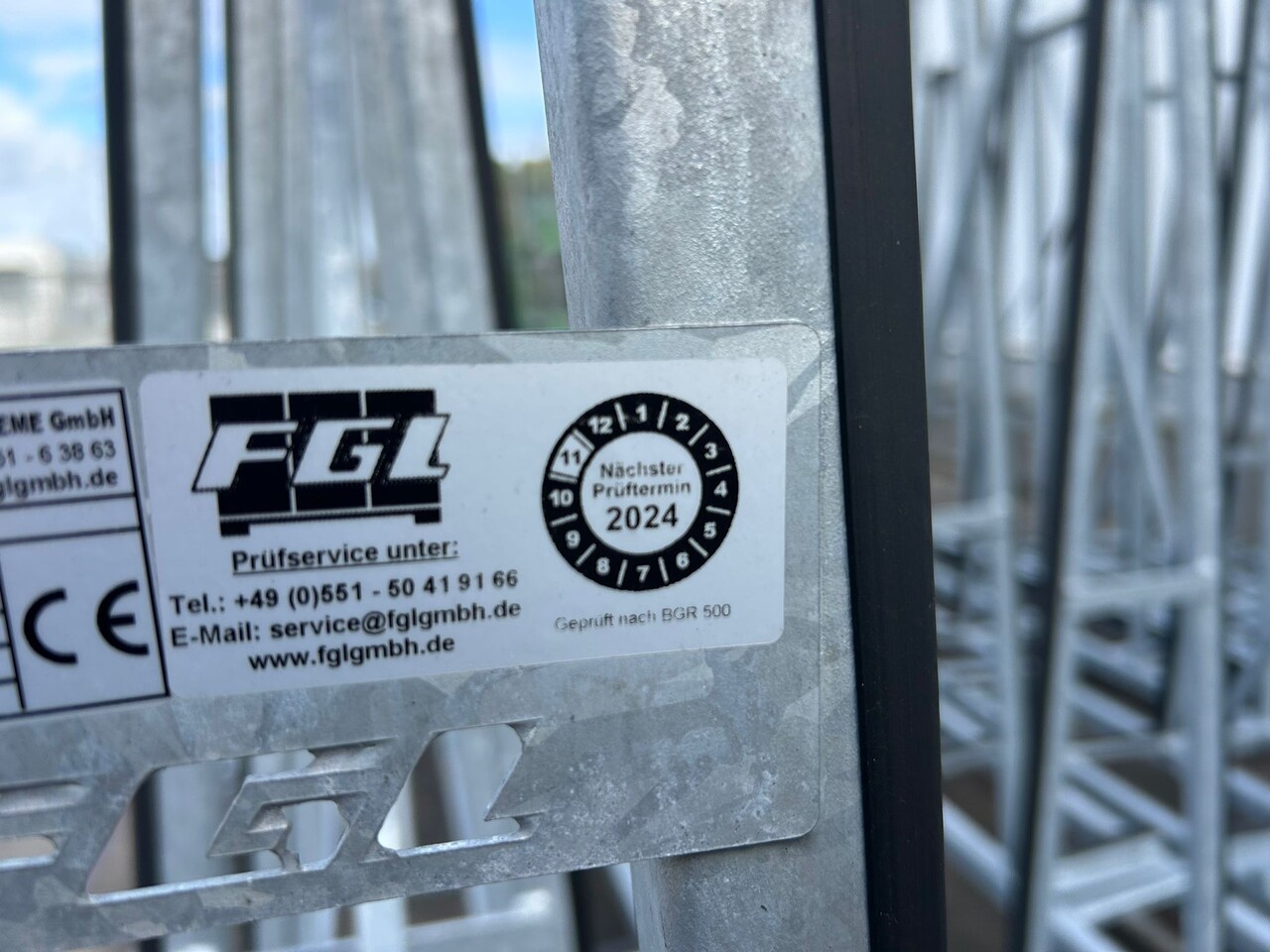 Gebruikte glasbok dubbelzijdig  3200x800x1760 mm