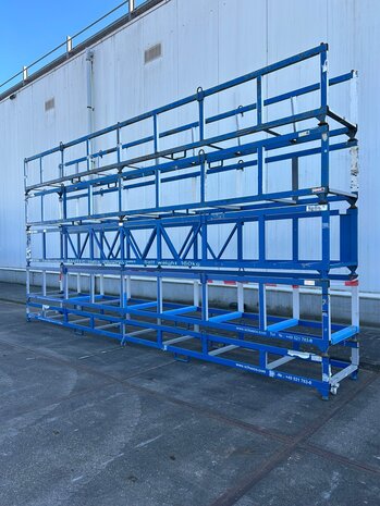 Partij langmateriaal bakken  (5st) 6000x740x700mm