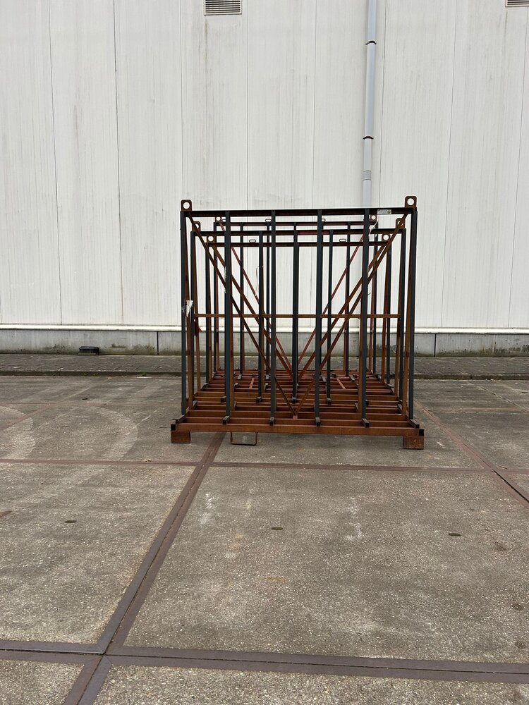 Partij gebruikte glasbok (4st) 2000x800x2000 mm