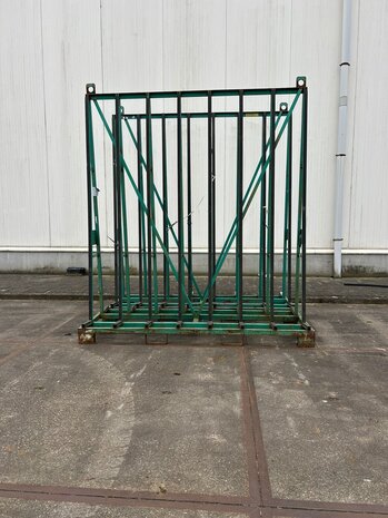 Partij gebruikte glasbok (2st) 2170x800x2500 mm