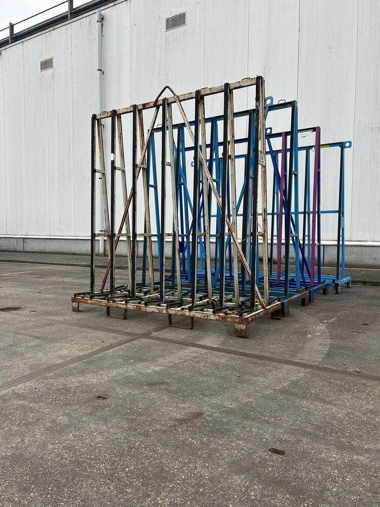 Partij gebruikte glasbok (4st) 2200x800x2100 mm