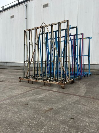 Partij gebruikte glasbok (4st) 2200x800x2100 mm