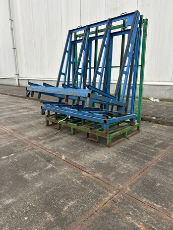 Partij gebruikte glasbok enkelzijdig (3st) 1400x700x1300 mm