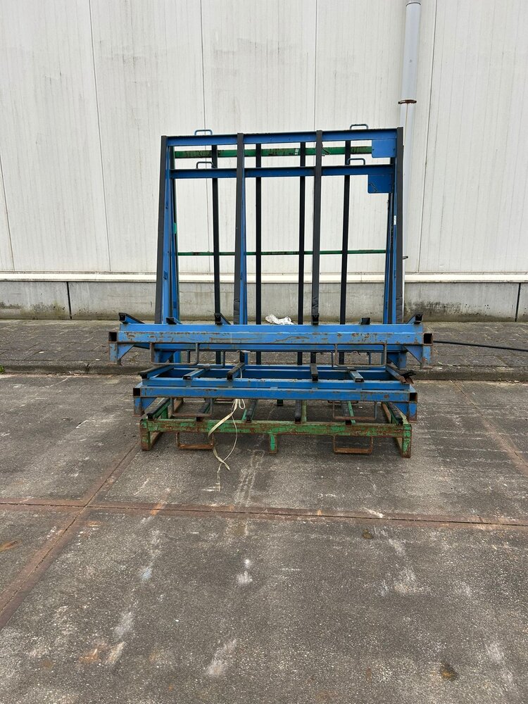 Partij gebruikte glasbok enkelzijdig (3st) 1400x700x1300 mm