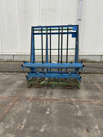 Partij gebruikte glasbok enkelzijdig (3st) 1400x700x1300 mm