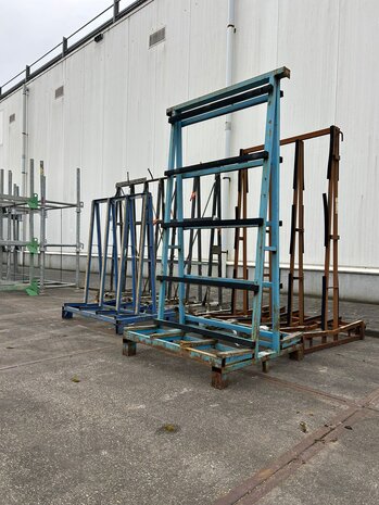 Partij gebruikte glasbok (4st) diverse afmetingen