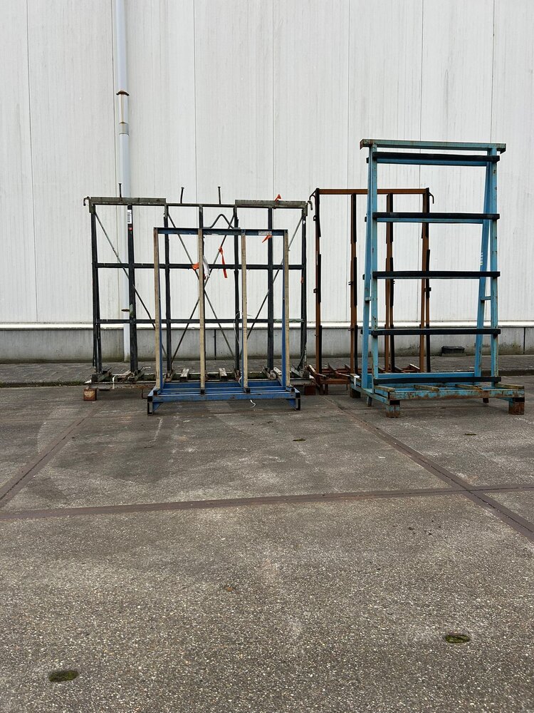 Partij gebruikte glasbok (4st) diverse afmetingen