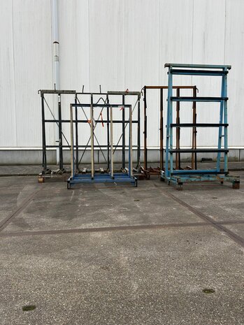 Partij gebruikte glasbok (4st) diverse afmetingen