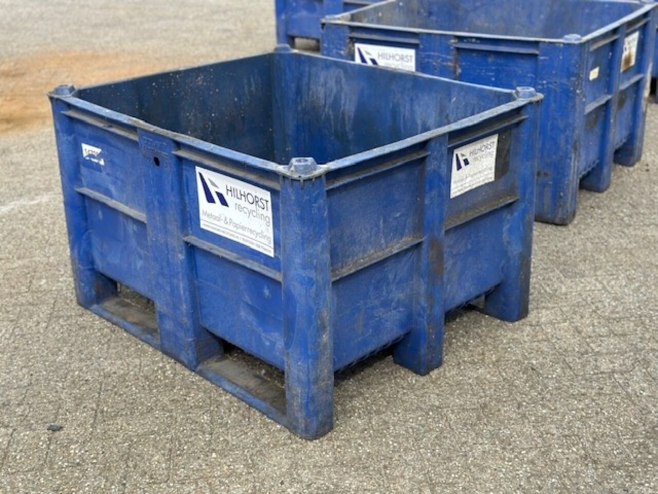 Gebruikte Kunststof volume bakken 1200x1000x740mm blauw