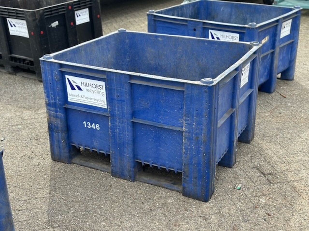 Gebruikte Kunststof volume bakken 1200x1000x740mm blauw