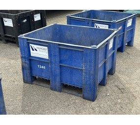Gebruikte Kunststof volume bakken 1200x1000x740mm blauw