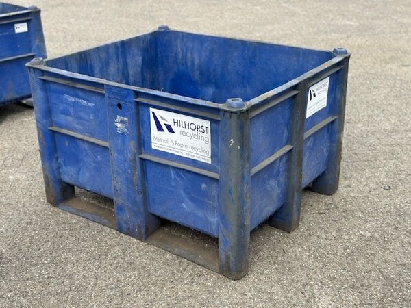 Gebruikte Kunststof volume bakken 1200x1000x740mm blauw
