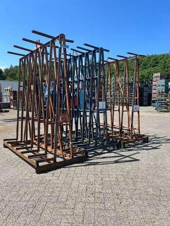 Partij gebruikte glasbok dubbelzijdig (3st) 2000x1000x2000 mm
