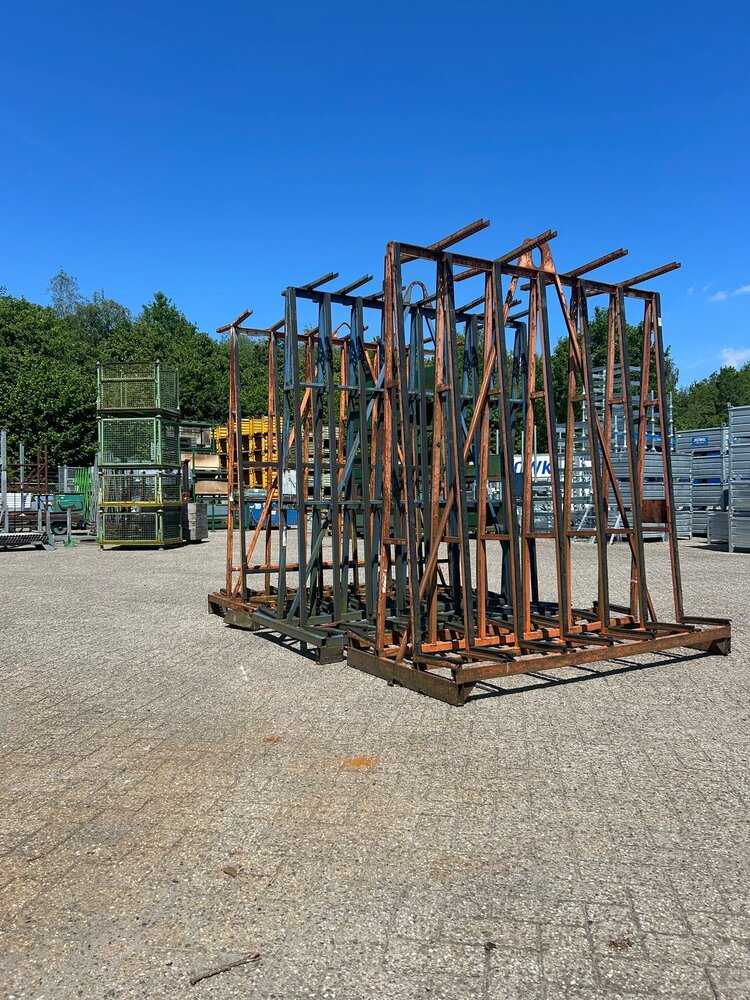 Partij gebruikte glasbok dubbelzijdig (3st) 2000x1000x2000 mm