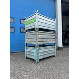 Partij gebruikte verzinkte stalen bakken (3st) 1200x800x600mm Partij gebruikte verzinkte stalen bakken (3st) 1200x800x600mm