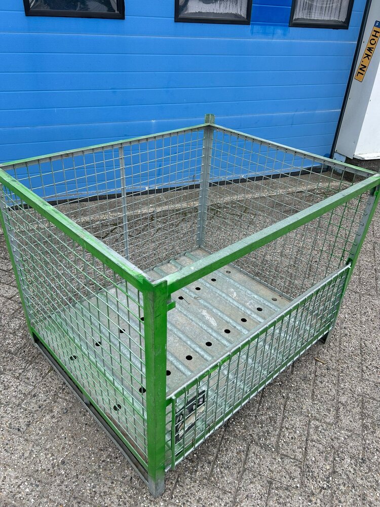 Gebruikte verzinkte gaascontainer 1200x1000x850mm