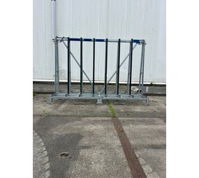 Gebruikte verzinkte dubbelzijdige glasbok 2000x750x1460 mm