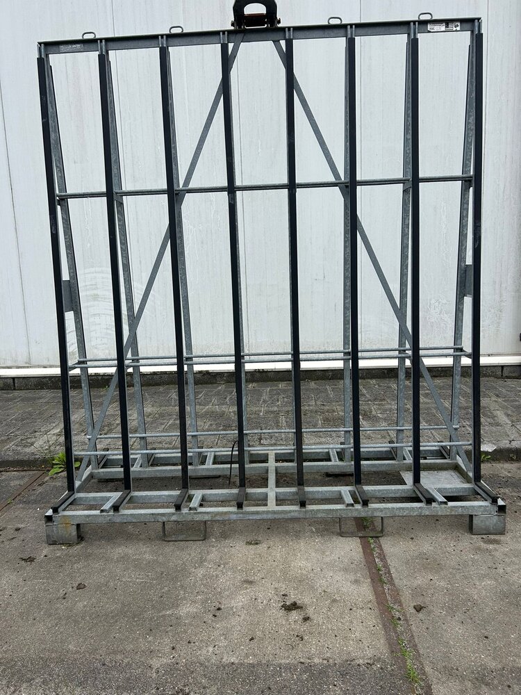 Gebruikte dubbelzijdige verzinkte glasbok 2200x800x2400 mm
