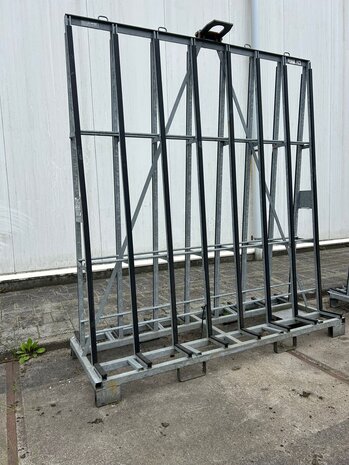 Gebruikte dubbelzijdige verzinkte glasbok 2200x800x2400 mm