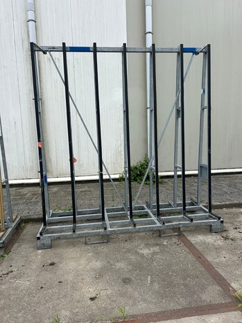 Gebruikte dubbelzijdige verzinkte glasbok 2200x800x2300 mm