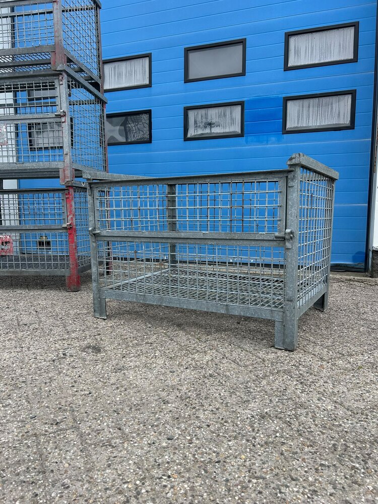 Partij gebruikte verzinkte gaascontainer (6st) 1130x840x800mm Partij gebruikte verzinkte gaascontainer (6st) 1130x840x800mm