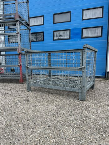 Partij gebruikte verzinkte gaascontainer (6st) 1130x840x800mm Partij gebruikte verzinkte gaascontainer (6st) 1130x840x800mm