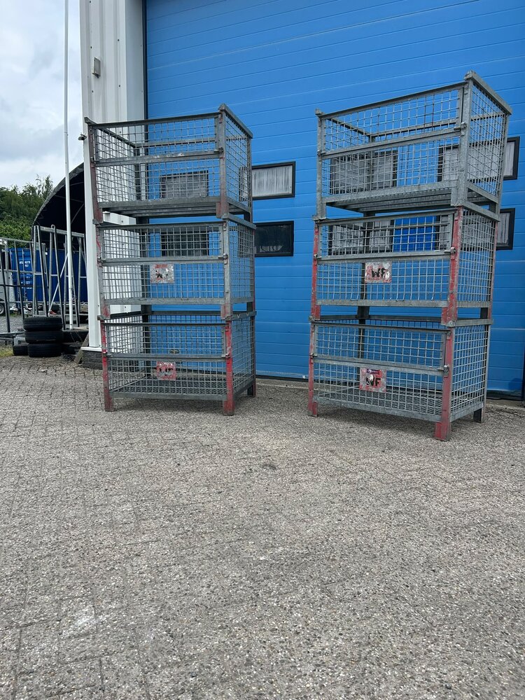 Partij gebruikte verzinkte gaascontainer (6st) 1130x840x800mm Partij gebruikte verzinkte gaascontainer (6st) 1130x840x800mm