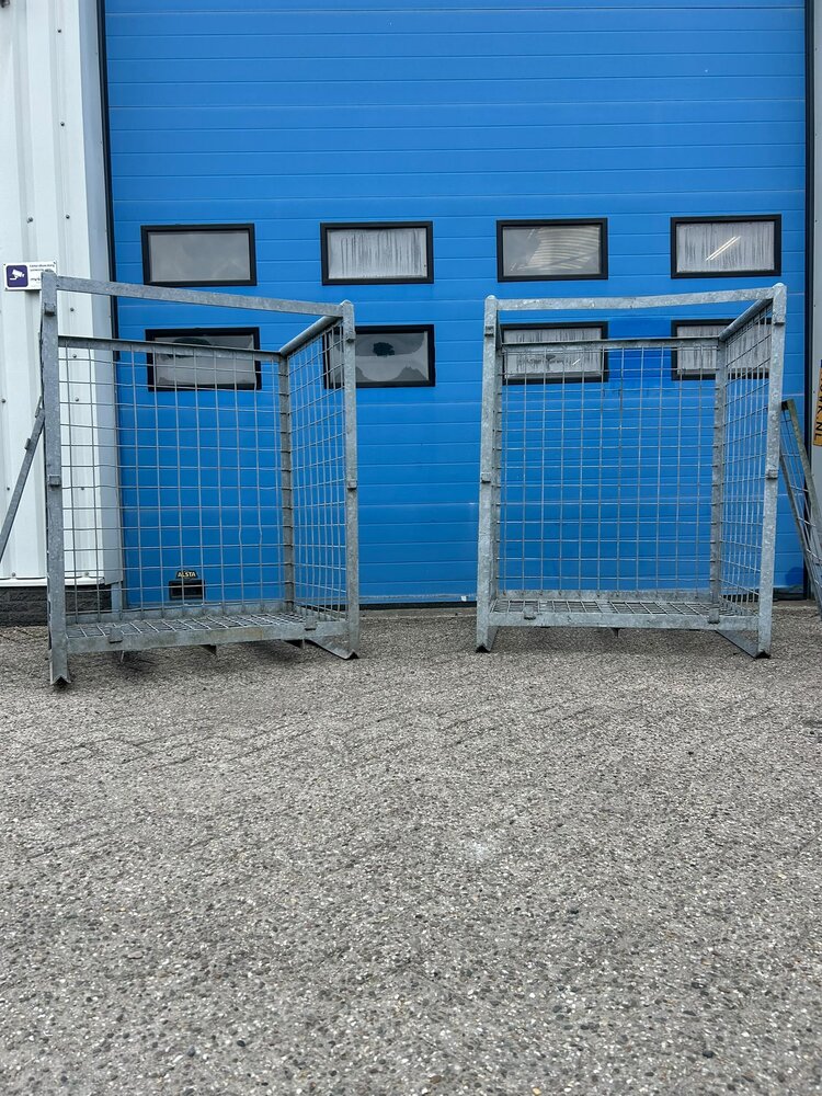 Partij gebruikte verzinkte gaascontainer (2st) 1200x1000x1500mm Partij gebruikte verzinkte gaascontainer (2st) 1200x1000x1500mm