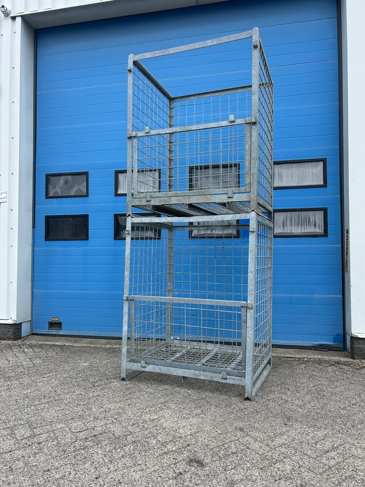 Partij gebruikte verzinkte gaascontainer (2st) 1200x1000x1500mm Partij gebruikte verzinkte gaascontainer (2st) 1200x1000x1500mm