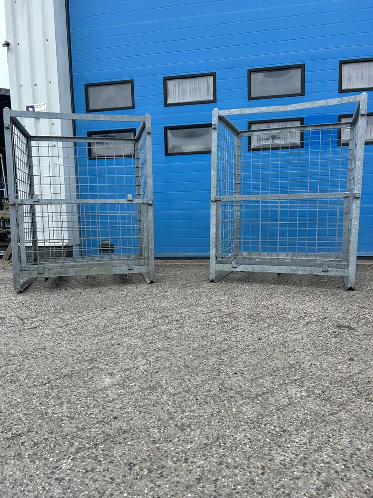 Partij gebruikte verzinkte gaascontainer (2st) 1200x1000x1500mm Partij gebruikte verzinkte gaascontainer (2st) 1200x1000x1500mm