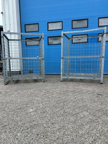 Partij gebruikte verzinkte gaascontainer (2st) 1200x1000x1500mm Partij gebruikte verzinkte gaascontainer (2st) 1200x1000x1500mm