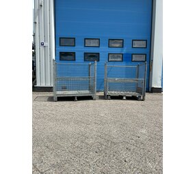 Partij gebruikte verzinkte gaascontainer (2st) 1200x800x1150mm Partij gebruikte verzinkte gaascontainer (2st) 1200x800x1150mm