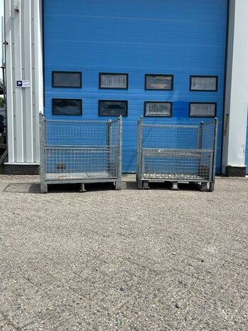 Partij gebruikte verzinkte gaascontainer (2st) 1200x800x1150mm Partij gebruikte verzinkte gaascontainer (2st) 1200x800x1150mm