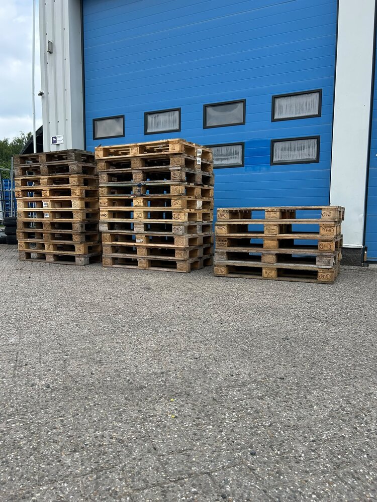 Partij gebruikte europallets (25st) Partij gebruikte europallets (25st)