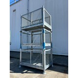Partij gebruikte verzinkte gaascontainer (3st) 1300x900x870mm Partij gebruikte verzinkte gaascontainer (3st) 1300x900x870mm