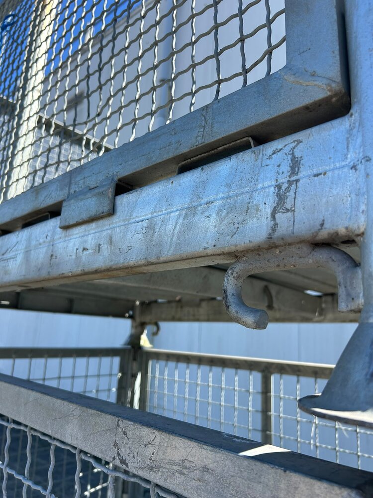 Partij gebruikte verzinkte gaascontainer (3st) 1300x900x870mm