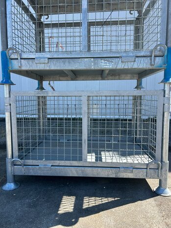 Partij gebruikte verzinkte gaascontainer (3st) 1300x900x870mm