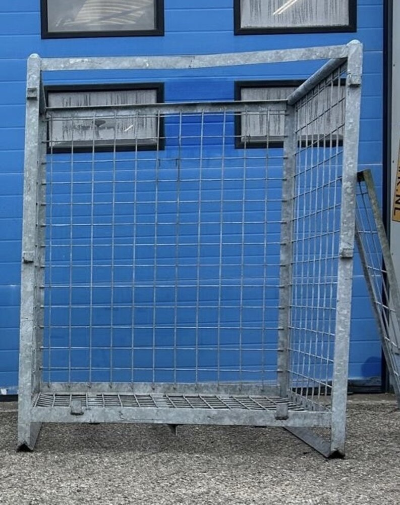 Partij gebruikte verzinkte gaascontainer (2st) 1200x1000x1500mm Partij gebruikte verzinkte gaascontainer (2st) 1200x1000x1500mm