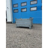 Gebruikte stapelbak staal 1000x800x600mm grijs gelakt