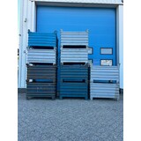 Partij aanbieding 10x Gebruikte stapelbak staal 1000x800x600mm grijs gelakt