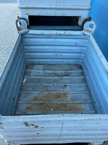 Partij aanbieding 10x Gebruikte stapelbak staal 1000x800x600mm grijs gelakt Partij aanbieding 10x Gebruikte stapelbak staal 1000x800x600mm grijs gelakt