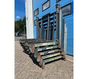5x Gebruikte Enkelzijdige stapelbare glasbok 1400x800x1100mm