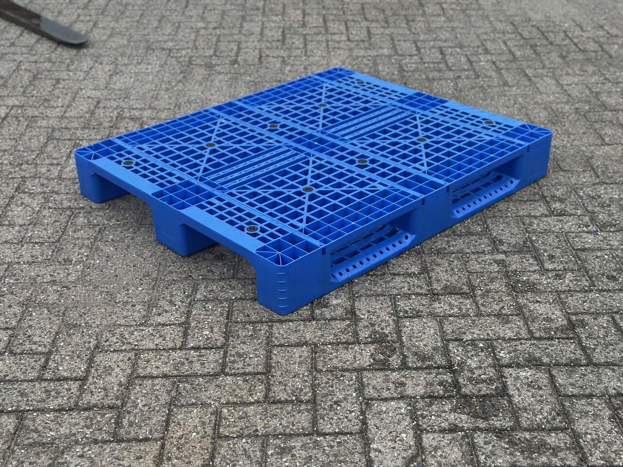 10x Kunststof pallet 1200x1000mm blauw 10x Kunststof pallet 1200x1000mm blauw