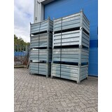 Partij gebruikte stalen bakken (8st) 1200x1000x600mm