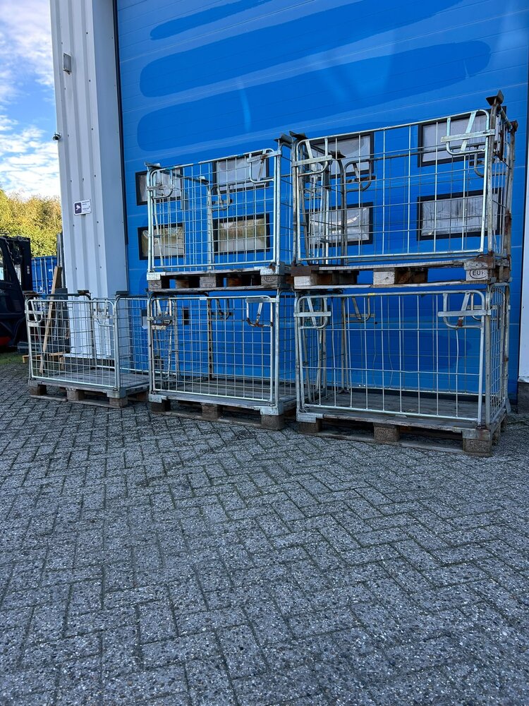 Partij (5st) gebruikte gaasopzetwand incl. pallet 1200x800x1000mm Partij (5st) gebruikte gaasopzetwand incl. pallet 1200x800x1000mm